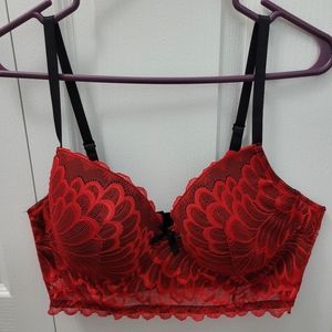 Red Underwire Bra